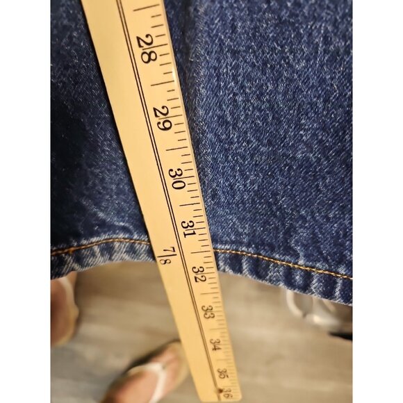 VTG Levi's Jeans 505 Mens 36x32 Dark Wash Blue Denim Regular Fit Straight Y2K - Picture 3 of 9